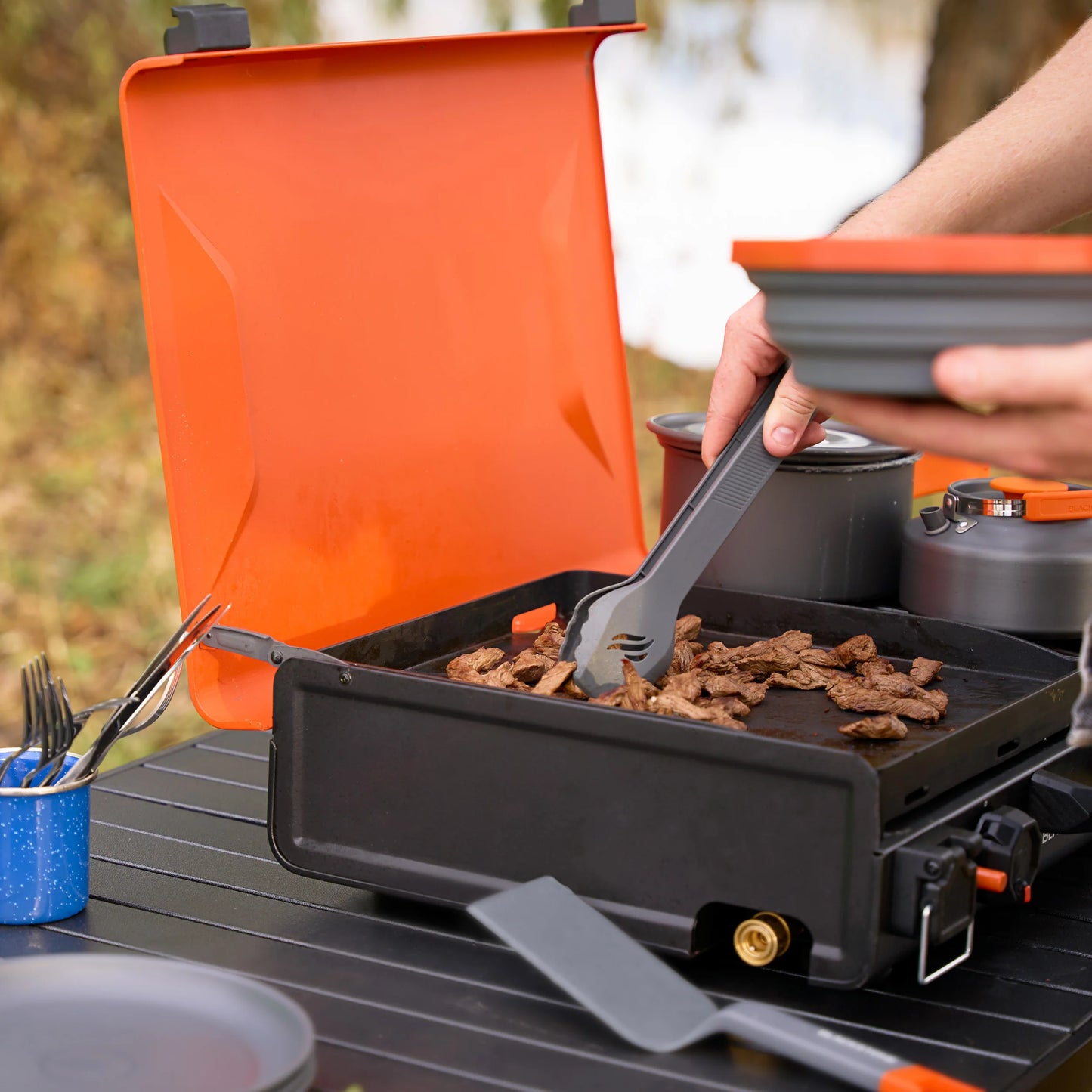 OTG 14" Griddle with Side Burner
